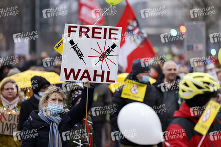 Coronademo in Düsseldorf