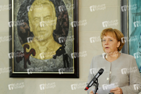 Angela Merkel am Girls' Day in Berlin