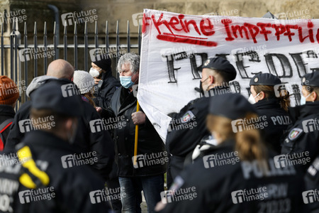 Coronademo in Düsseldorf