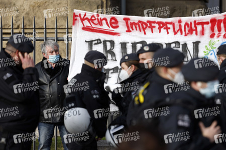 Coronademo in Düsseldorf