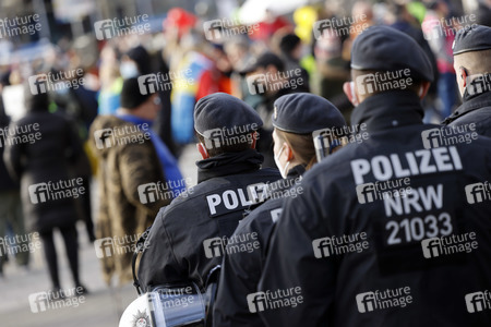 Coronademo in Düsseldorf