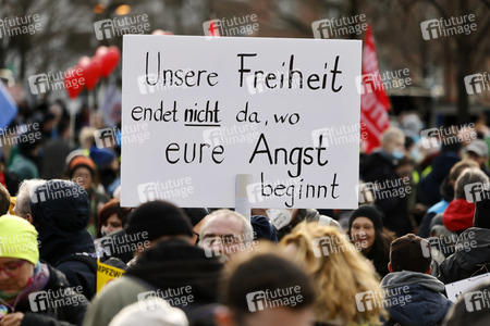 Coronademo in Düsseldorf