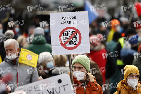 Coronademo in Düsseldorf