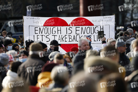 Coronademo in Düsseldorf