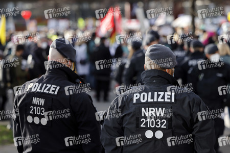 Coronademo in Düsseldorf