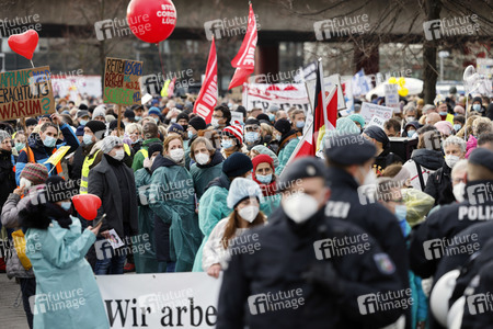 Coronademo in Düsseldorf