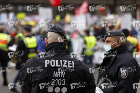 Coronademo in Düsseldorf