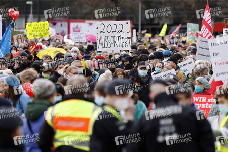 Coronademo in Düsseldorf