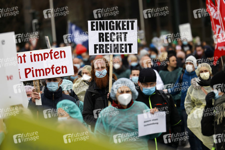 Coronademo in Düsseldorf