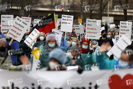 Coronademo in Düsseldorf