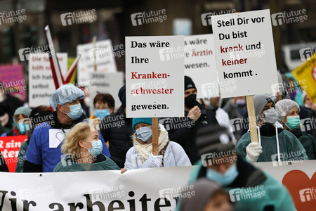 Coronademo in Düsseldorf