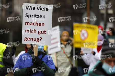 Coronademo in Düsseldorf