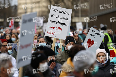 Coronademo in Düsseldorf