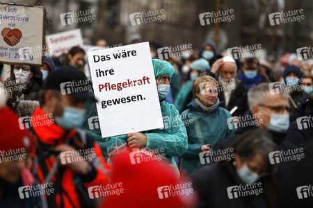 Coronademo in Düsseldorf