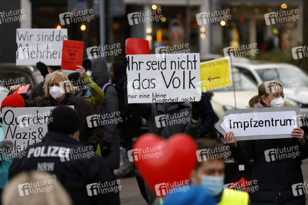 Coronademo in Düsseldorf