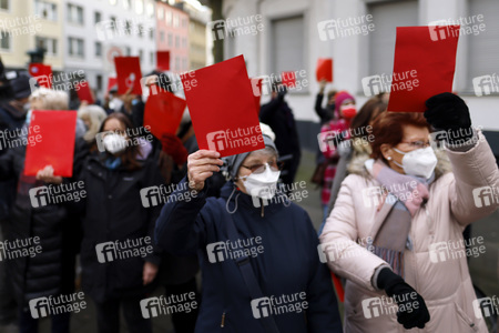 Coronademo in Düsseldorf