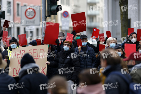 Coronademo in Düsseldorf