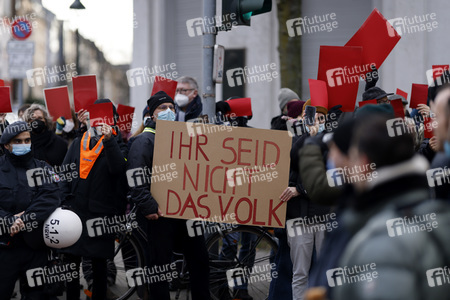 Coronademo in Düsseldorf