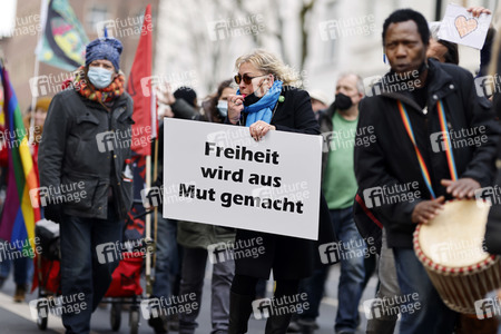 Coronademo in Düsseldorf