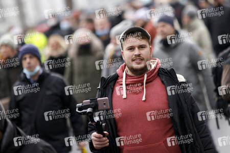 Coronademo in Düsseldorf