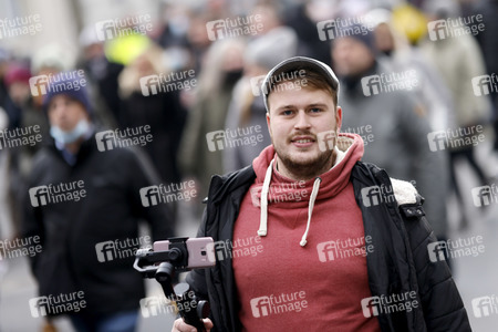 Coronademo in Düsseldorf