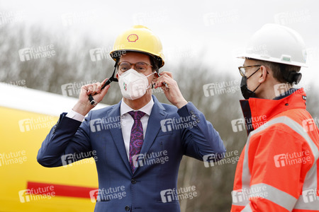 Eröffnung der Baustellte für eine Bio-Flüssiggas-Anlage in Köln