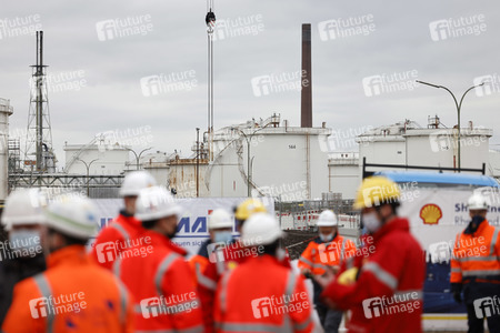 Eröffnung der Baustellte für eine Bio-Flüssiggas-Anlage in Köln