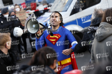 Coronademo in Düsseldorf