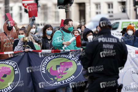 Coronademo in Düsseldorf