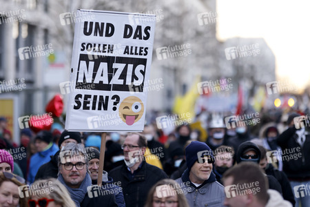 Coronademo in Düsseldorf