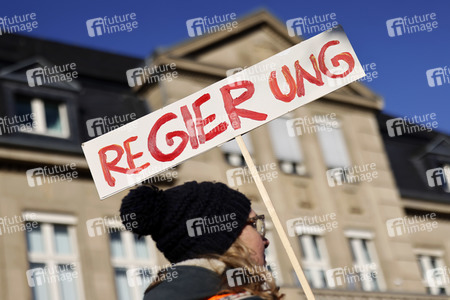 Coronademo in Düsseldorf