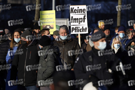 Coronademo in Düsseldorf