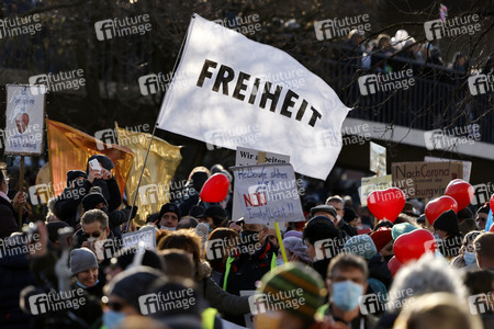 Coronademo in Düsseldorf