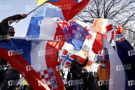 Coronademo in Düsseldorf