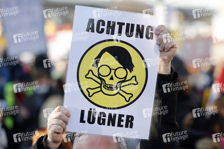 Coronademo in Düsseldorf