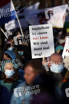 Coronademo in Düsseldorf