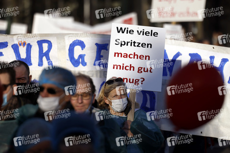 Coronademo in Düsseldorf