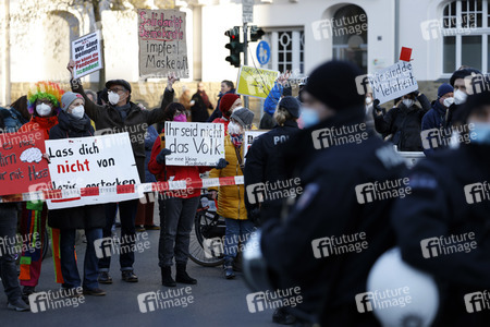 Coronademo in Düsseldorf