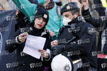 Coronademo in Düsseldorf