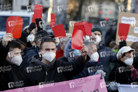 Coronademo in Düsseldorf