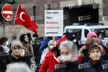 Coronademo in Düsseldorf