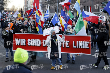 Coronademo in Düsseldorf