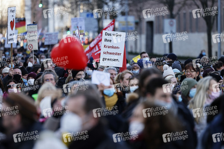 Coronademo in Düsseldorf