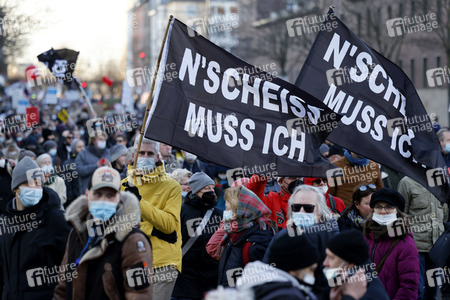 Coronademo in Düsseldorf