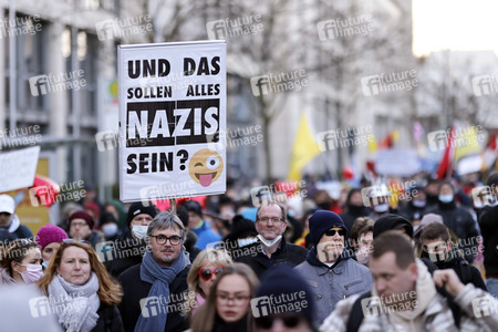 Coronademo in Düsseldorf