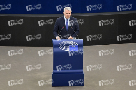 Rede von Iván Duque Márquez vor dem EU-Parlament in Straßburg