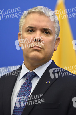 Pressekonferenz mit Iván Duque Márquez im EU-Parlament in Straßburg