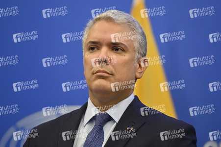 Pressekonferenz mit Iván Duque Márquez im EU-Parlament in Straßburg