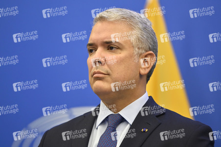 Pressekonferenz mit Iván Duque Márquez im EU-Parlament in Straßburg