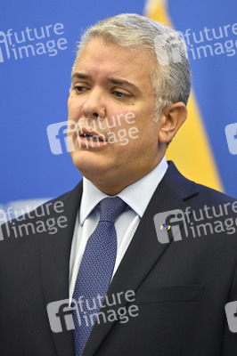 Pressekonferenz mit Iván Duque Márquez im EU-Parlament in Straßburg